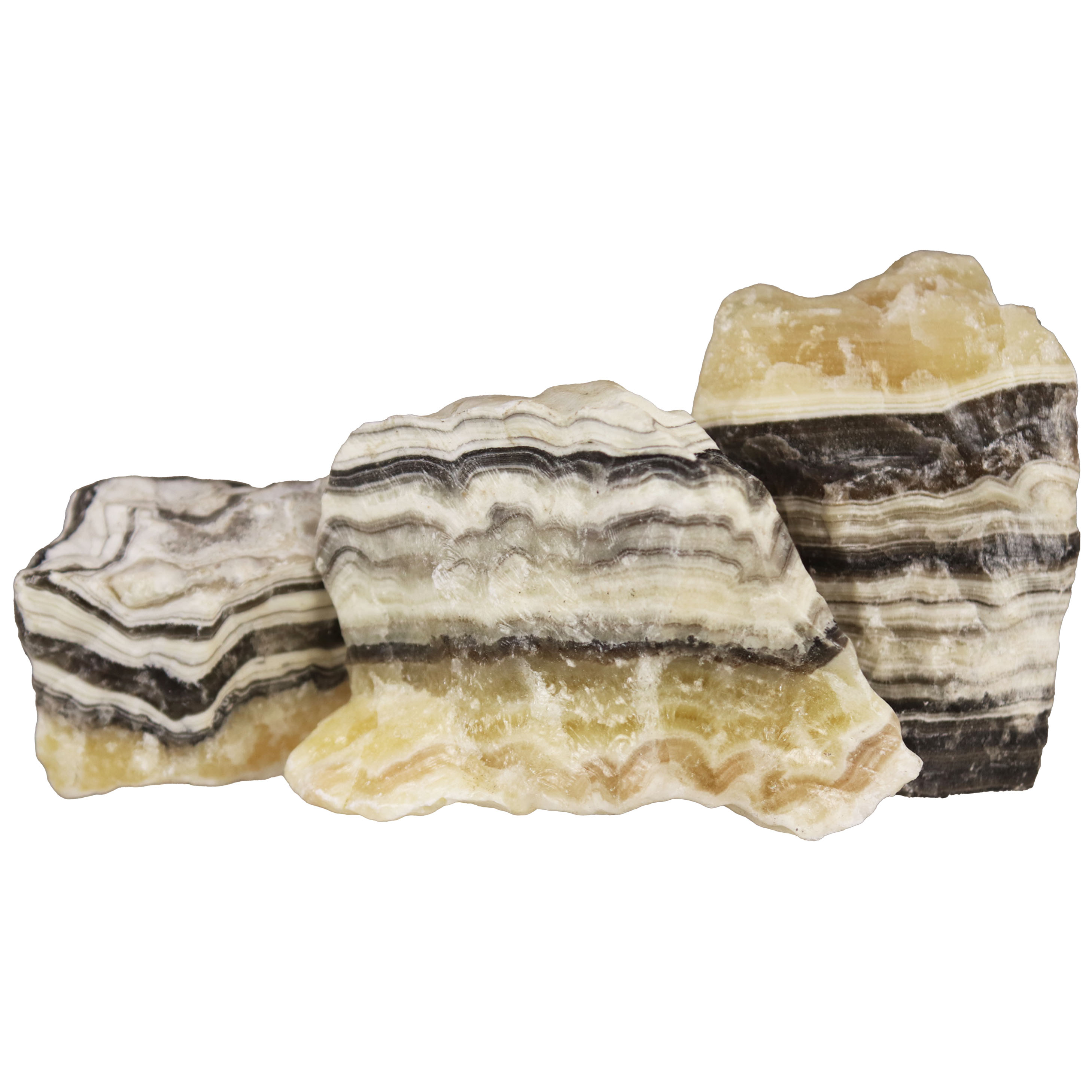 Zebra Calcite Mineral Specimen - Large | Silver Streak
