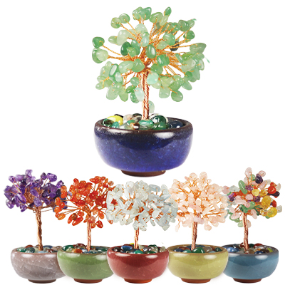 Gemstone Trees - Assorted 6Pk