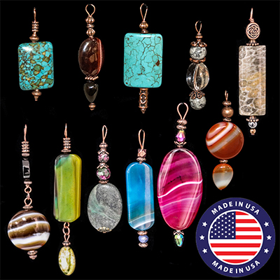 Bohemian Copper Crystal Necklaces