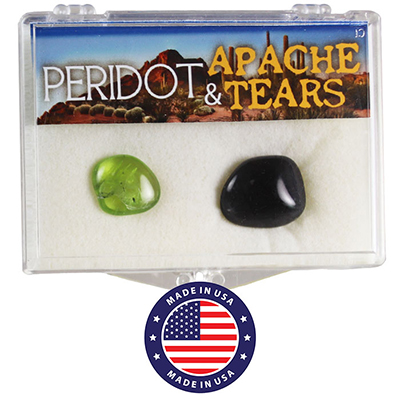 Peridot & Apache Tears <br ><br>