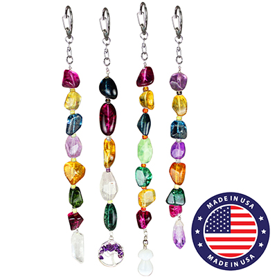 Brilliant Polished Gemstone & Crystal Suncatchers